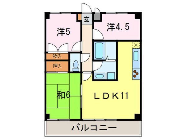 エザンスⅠの物件間取画像